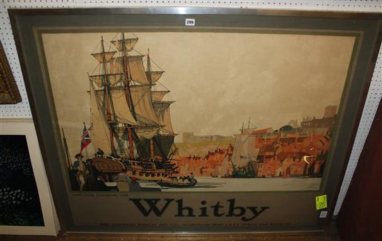 Fred Taylor Whitby poster, slight damage